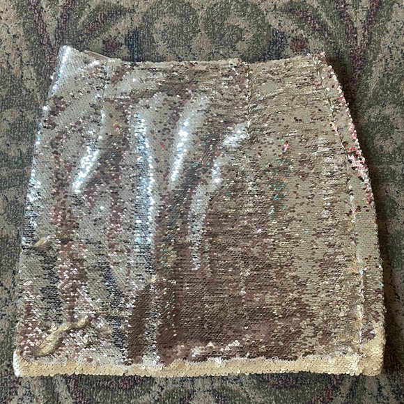 Tobi Sequined Skirt, Size Small - Picture 2 of 5